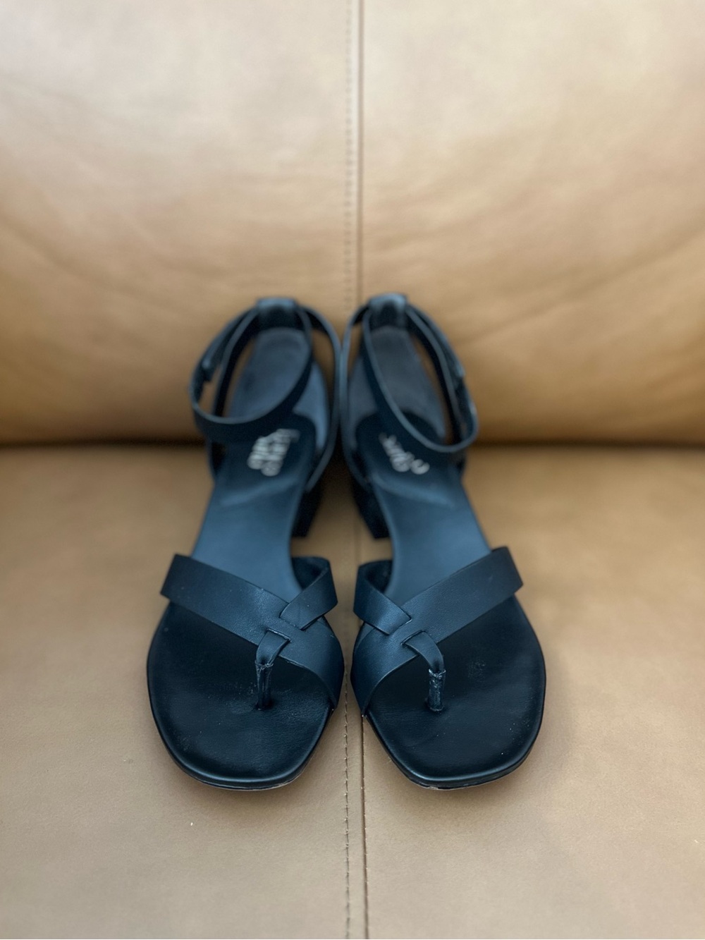 Franco Sarto Black Women's Ankle-Strap Sandals - 8.5 - Picture 2 of 7